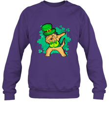 Dabbing Irish Terrier Dog Leprechaun St Patricks Day Ireland Crewneck Sweatshirt Crewneck Sweatshirt - HHHstores