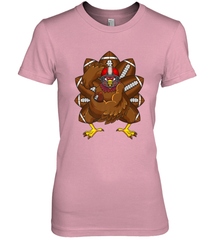 Cool Turkey Football Feathers Funny Thanksgiving Sports Women's Premium T-Shirt Women's Premium T-Shirt - HHHstores
