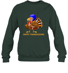 Cool Happy Thanksgiving Football Shirt Gobble Player Turkey Crewneck Sweatshirt Crewneck Sweatshirt - HHHstores