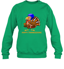 Cool Happy Thanksgiving Football Shirt Gobble Player Turkey Crewneck Sweatshirt Crewneck Sweatshirt - HHHstores