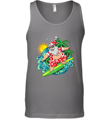 Christmas in July Santa Claus Hawaiian Surfing Gift Surf Men's Tank Top Men's Tank Top - HHHstores