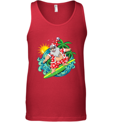 Christmas in July Santa Claus Hawaiian Surfing Gift Surf Men's Tank Top Men's Tank Top - HHHstores