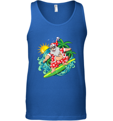 Christmas in July Santa Claus Hawaiian Surfing Gift Surf Men's Tank Top Men's Tank Top - HHHstores