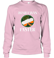 Irish I Was Faster Funny Running St Patricks Day Long Sleeve T-Shirt Long Sleeve T-Shirt - HHHstores