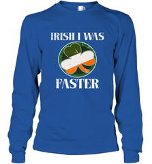 Irish I Was Faster Funny Running St Patricks Day Long Sleeve T-Shirt Long Sleeve T-Shirt - HHHstores