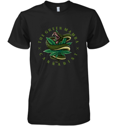 The Green Mamba, Cannabist, Weed Grower Pot Smoker Men's Premium T-Shirt