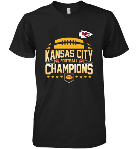 Kansas City Football _ The City Of Champions LIV Men's Premium T-Shirt Men's Premium T-Shirt / Black / XS Men's Premium T-Shirt - HHHstores