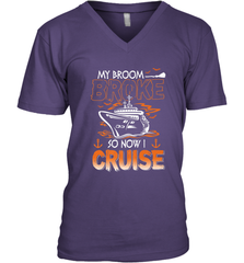 My Broom Broke So Now I Cruise Halloween Cruising Men's V-Neck Men's V-Neck - HHHstores