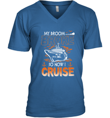 My Broom Broke So Now I Cruise Halloween Cruising Men's V-Neck Men's V-Neck - HHHstores