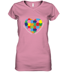 April is autism awareness month T shirt Women's V-Neck T-Shirt Women's V-Neck T-Shirt - HHHstores