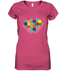 April is autism awareness month T shirt Women's V-Neck T-Shirt Women's V-Neck T-Shirt - HHHstores