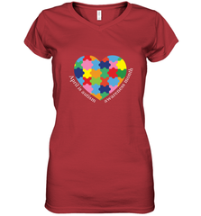 April is autism awareness month T shirt Women's V-Neck T-Shirt Women's V-Neck T-Shirt - HHHstores