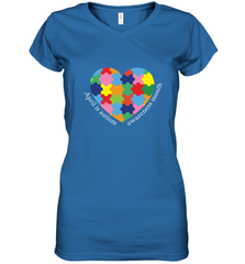 April is autism awareness month T shirt Women's V-Neck T-Shirt Women's V-Neck T-Shirt - HHHstores