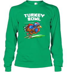 Cool Turkey Bowl _ Funny Thanksgiving Football Player Gift Long Sleeve T-Shirt Long Sleeve T-Shirt - HHHstores