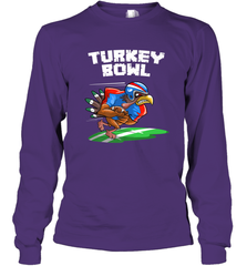 Cool Turkey Bowl _ Funny Thanksgiving Football Player Gift Long Sleeve T-Shirt Long Sleeve T-Shirt - HHHstores
