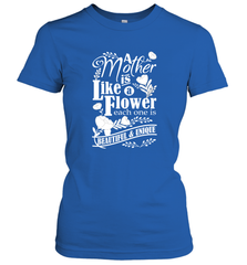 A mother is like a flower each one is beautiful and unique Women's T-Shirt Women's T-Shirt - HHHstores