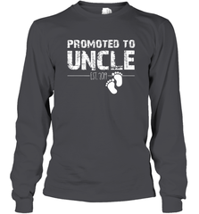 Mens Funny Christmas Gift Promoted To Uncle Est 2019 Fathers Day Long Sleeve T-Shirt Long Sleeve T-Shirt - HHHstores