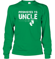 Mens Funny Christmas Gift Promoted To Uncle Est 2019 Fathers Day Long Sleeve T-Shirt Long Sleeve T-Shirt - HHHstores