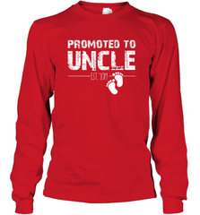 Mens Funny Christmas Gift Promoted To Uncle Est 2019 Fathers Day Long Sleeve T-Shirt Long Sleeve T-Shirt - HHHstores