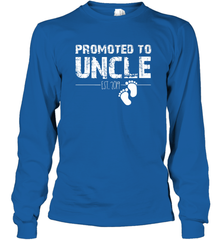 Mens Funny Christmas Gift Promoted To Uncle Est 2019 Fathers Day Long Sleeve T-Shirt Long Sleeve T-Shirt - HHHstores