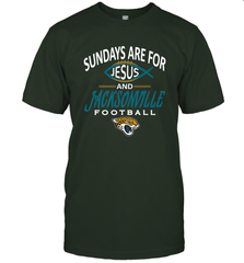 Sundays Are For Jesus and Jacksonville Funny Football Men's T-Shirt Men's T-Shirt - HHHstores