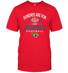Sundays Are For Jesus and Jacksonville Funny Football Men's T-Shirt Men's T-Shirt - HHHstores