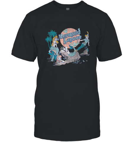 Disney Peter Pan Distressed Mermaid Lagoon Men's T-Shirt Men's T-Shirt / Black / S Men's T-Shirt - HHHstores