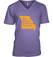 The Great State Of Kansas Men's V-Neck Men's V-Neck - HHHstores