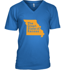 The Great State Of Kansas Men's V-Neck Men's V-Neck - HHHstores