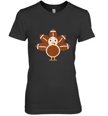 Funny Football Turkey Fall Thanksgiving Football Women's Premium T-Shirt Women's Premium T-Shirt - HHHstores