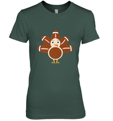 Funny Football Turkey Fall Thanksgiving Football Women's Premium T-Shirt Women's Premium T-Shirt - HHHstores