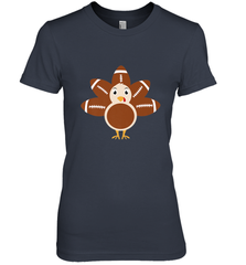 Funny Football Turkey Fall Thanksgiving Football Women's Premium T-Shirt Women's Premium T-Shirt - HHHstores