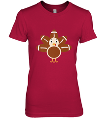 Funny Football Turkey Fall Thanksgiving Football Women's Premium T-Shirt Women's Premium T-Shirt - HHHstores