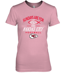 Sundays Are For Jesus and Kansas City Funny Football Women's Premium T-Shirt Women's Premium T-Shirt - HHHstores