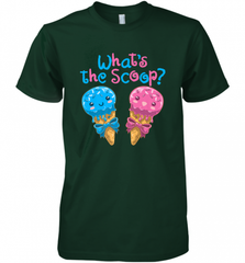 Gender Reveal Family Party Ice Cream What's the Scoop Men's Premium T-Shirt Men's Premium T-Shirt - HHHstores