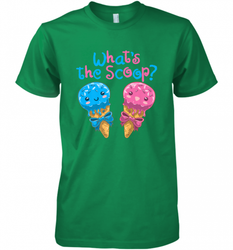Gender Reveal Family Party Ice Cream What's the Scoop Men's Premium T-Shirt