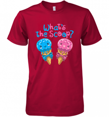 Gender Reveal Family Party Ice Cream What's the Scoop Men's Premium T-Shirt Men's Premium T-Shirt - HHHstores