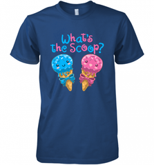 Gender Reveal Family Party Ice Cream What's the Scoop Men's Premium T-Shirt Men's Premium T-Shirt - HHHstores