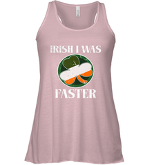 Irish I Was Faster Funny Running St Patricks Day Women's Racerback Tank Women's Racerback Tank - HHHstores