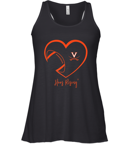 Virginia Cavaliers Football Inside Heart  Team Women's Racerback Tank Women's Racerback Tank / Black / XS Women's Racerback Tank - HHHstores