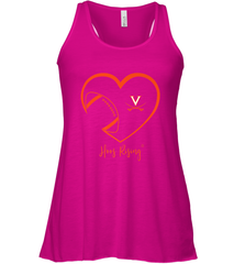 Virginia Cavaliers Football Inside Heart  Team Women's Racerback Tank Women's Racerback Tank - HHHstores