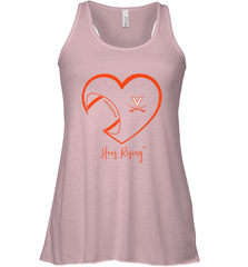 Virginia Cavaliers Football Inside Heart  Team Women's Racerback Tank Women's Racerback Tank - HHHstores