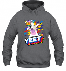 Colorful Dabbing Dancing Unicorn Celebration Yeet Hooded Sweatshirt Hooded Sweatshirt - HHHstores