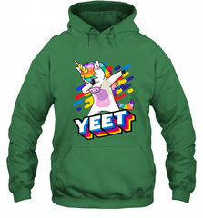 Colorful Dabbing Dancing Unicorn Celebration Yeet Hooded Sweatshirt Hooded Sweatshirt - HHHstores