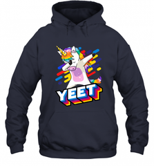 Colorful Dabbing Dancing Unicorn Celebration Yeet Hooded Sweatshirt Hooded Sweatshirt - HHHstores