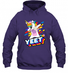 Colorful Dabbing Dancing Unicorn Celebration Yeet Hooded Sweatshirt Hooded Sweatshirt - HHHstores