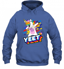 Colorful Dabbing Dancing Unicorn Celebration Yeet Hooded Sweatshirt Hooded Sweatshirt - HHHstores