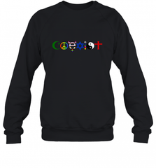 Coexist Crewneck Sweatshirt Crewneck Sweatshirt - HHHstores
