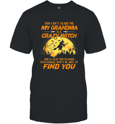 You can't scare me My grandma is a crazy witch Men's T-Shirt