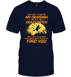 You can't scare me My grandma is a crazy witch Men's T-Shirt